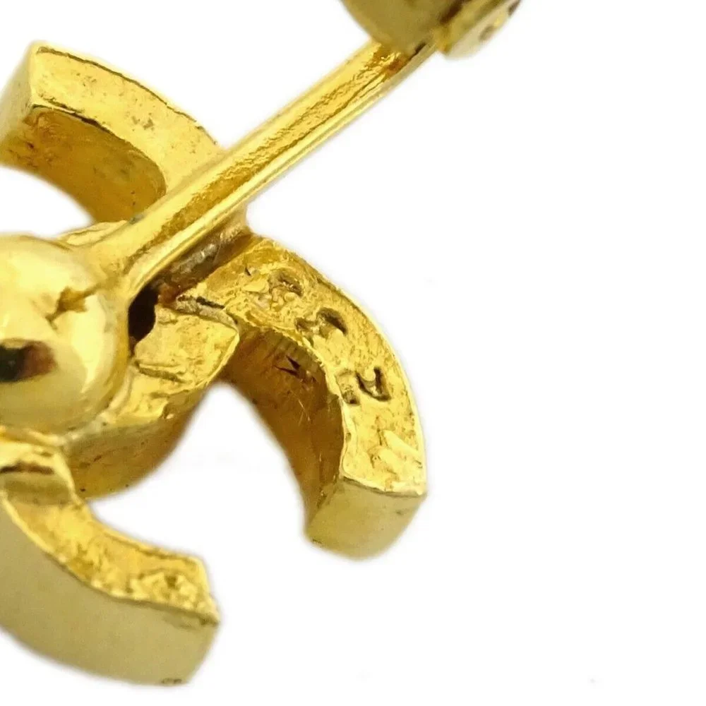 Chanel Mini CC Earrings Clip-On Gold